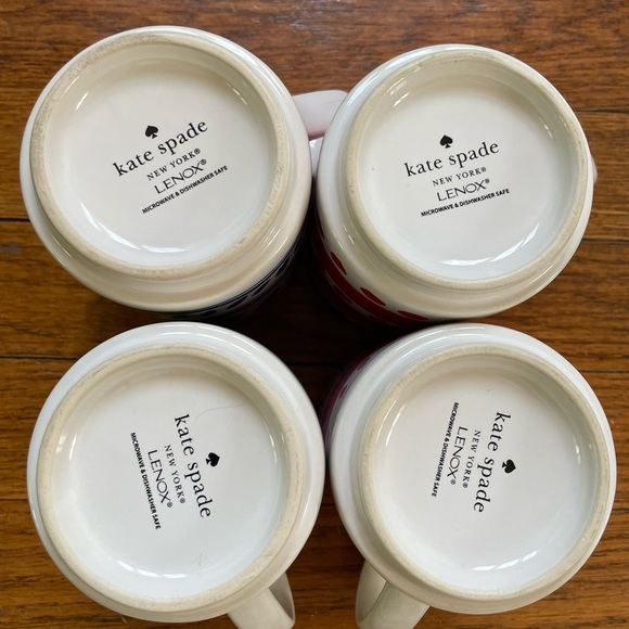 Set of 4 Kate Spade Lenox All in Good Taste Stacking Mug Set - Picture 7 of 7